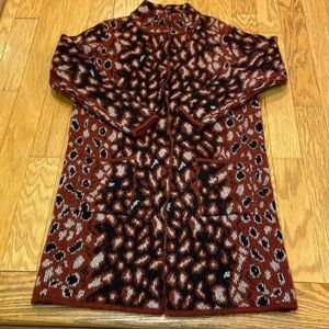Made in Italy sweater jacket snap front closure nwot